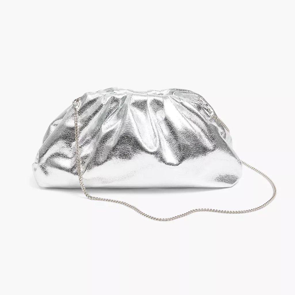 Lane Bryant Silver Clutch Bag